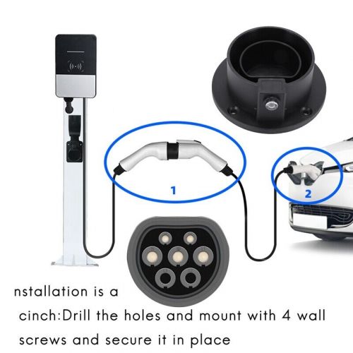 EU Car Type 2 Plug Holder for EV Station Dummy Socket EU Plug6877-, US $, image 6