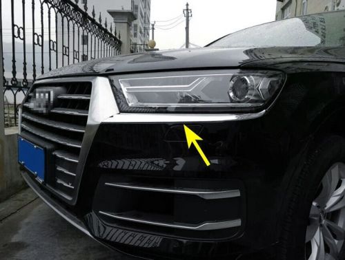 For audi q7 2017-2019 chrome head light headlight cover trims accessories