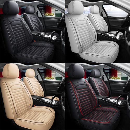 For Mercedes-Benz Full Set PU Leather Car 5 Seat Covers Front Rear Protector Pad, US $80.00, image 19