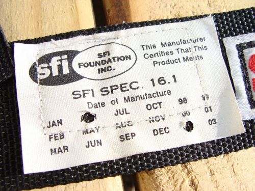 SafeQuip black 3" latch link lock 4 point racing belts harness bolt in FEB 2002, US $35.00, image 2