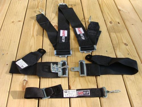 SafeQuip black 3" latch link lock 4 point racing belts harness bolt in FEB 2002, US $35.00, image 7