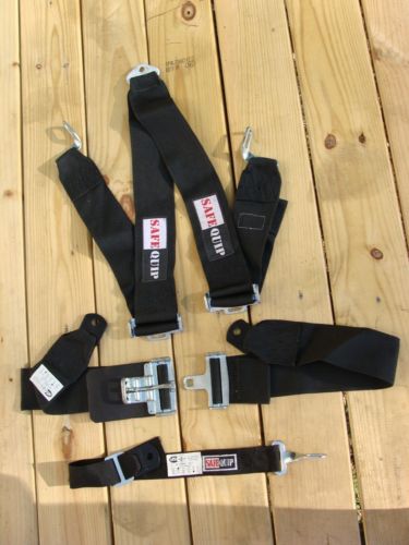 SafeQuip black 3" latch link lock 4 point racing belts harness bolt in FEB 2002, US $35.00, image 12