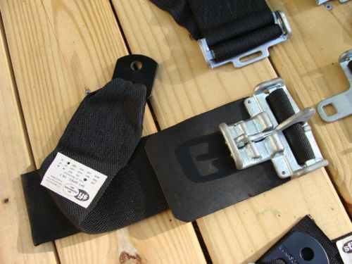 SafeQuip black 3" latch link lock 4 point racing belts harness bolt in FEB 2002, US $35.00, image 14