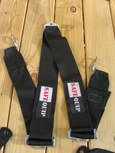 SafeQuip black 3" latch link lock 4 point racing belts harness bolt in FEB 2002, US $35.00, image 15
