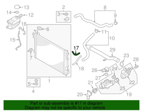 OEM NEW 11-2013 Kia Sorento Upper Automatic Hose Assembly Oil Cooling 254202P500, US $91.14, image 6
