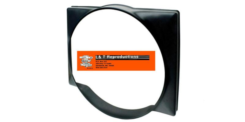 1955 56 57 chevy radiator fan shroud powder coated v-8 in 6 cyl core belair seda