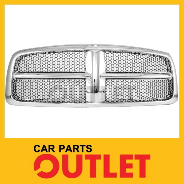 Sell 02 03 04 DODGE RAM 1500 CHROME GRILLE BLACK COMB INSERT GRILL