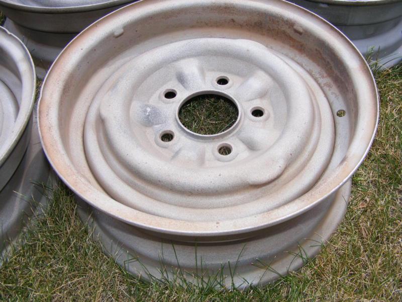 1955 56 CHEVROLET STEEL WHEELS (SET OF 4) 15