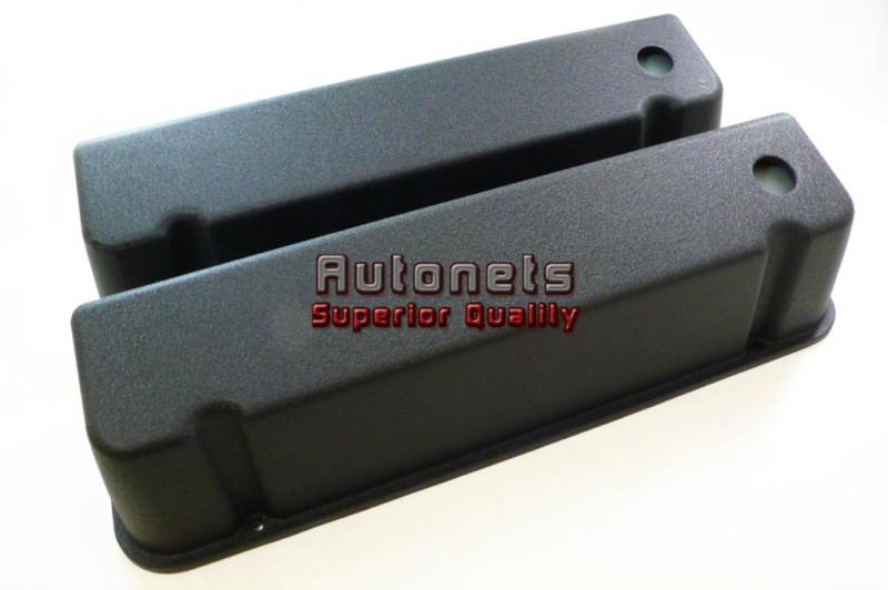 Painted black aluminum big block ford valve cover 429-460 street hot rat rod