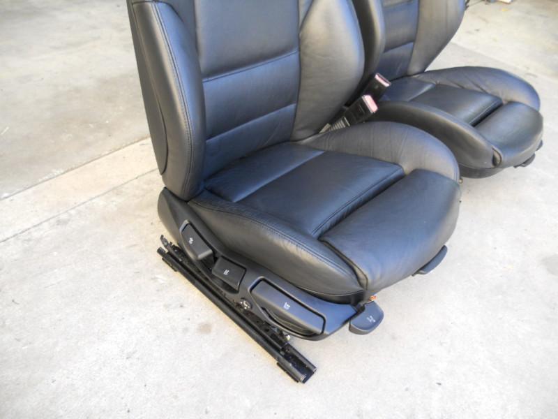 Sell BMW E36 E46 325i 330i Front Black Leather Lumbar Manual Sport