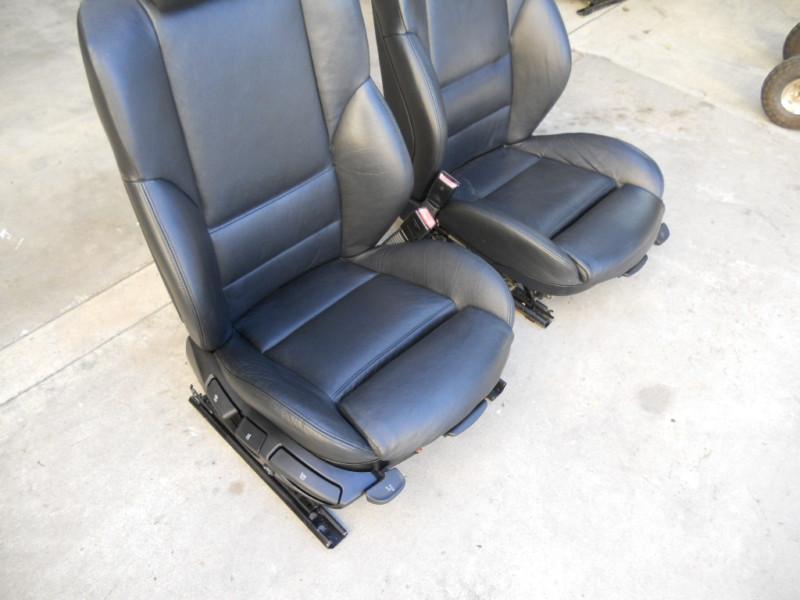 Sell BMW E36 E46 325i 330i Front Black Leather Lumbar Manual Sport