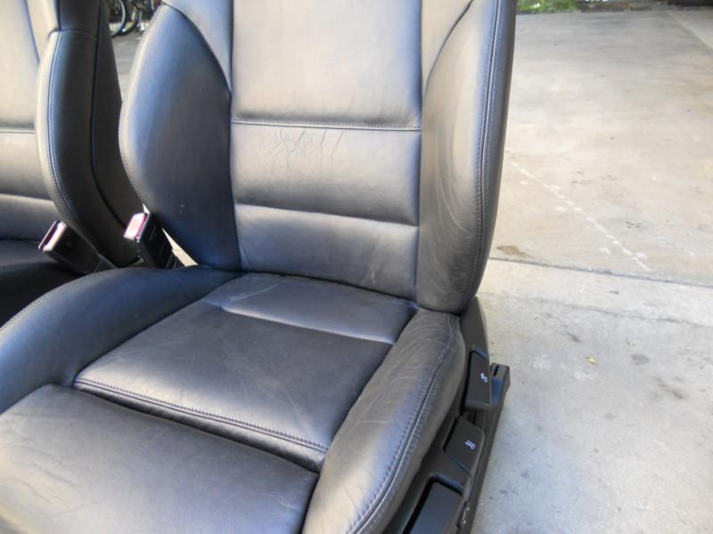 Sell BMW E36 E46 325i 330i Front Black Leather Lumbar Manual Sport