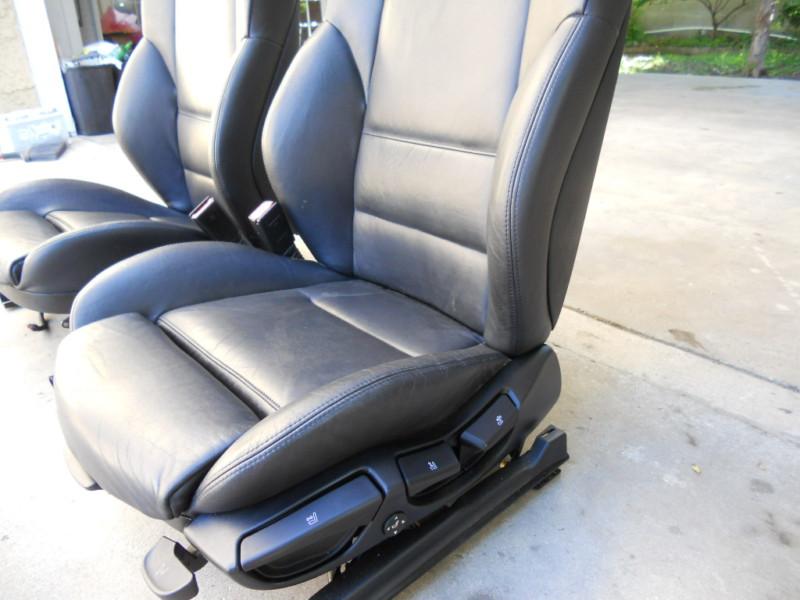 Sell BMW E36 E46 325i 330i Front Black Leather Lumbar Manual Sport