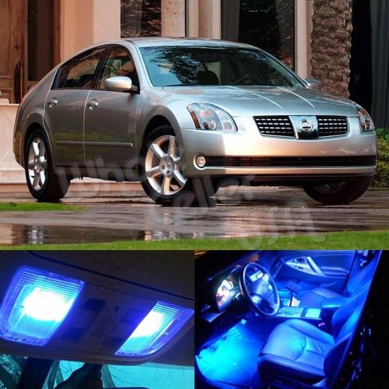 13x blue led lights bulb interior package deal nissan maxima 2004-2008