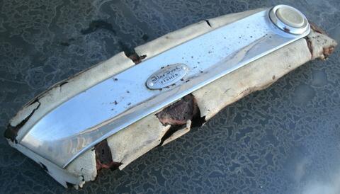 1957 57 58 cadillac eldorado deville passenger bottom seat chrome trim light rh