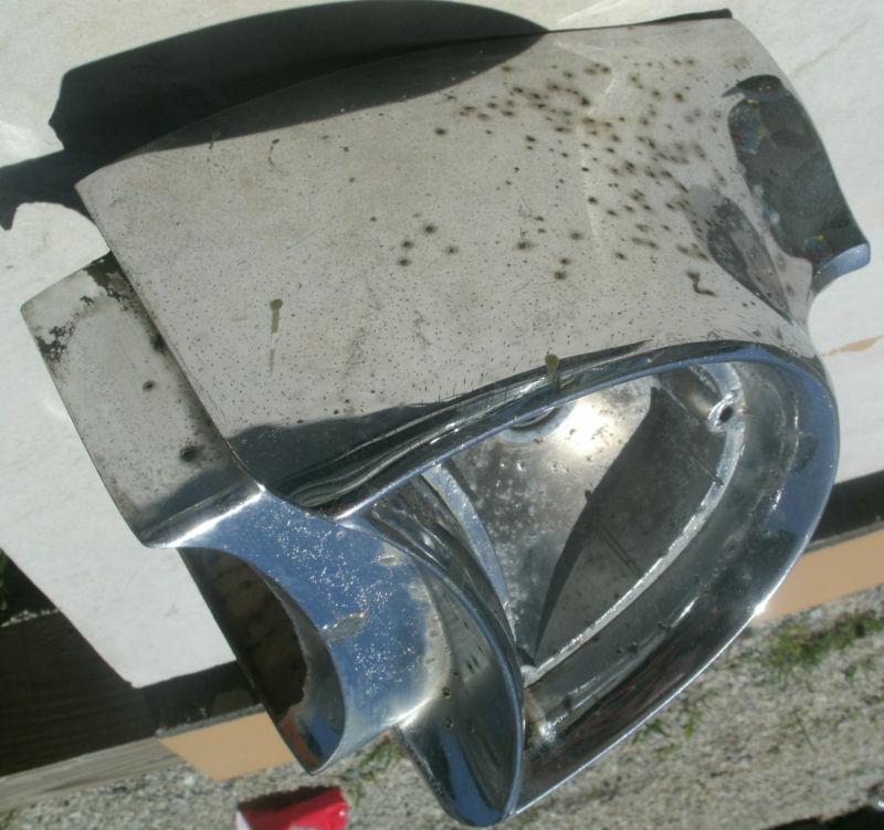 1957 57 Chevrolet Chevy Tail Light Housing Bezel Passenger Side RH Chrome OEM , US $14.99, image 2