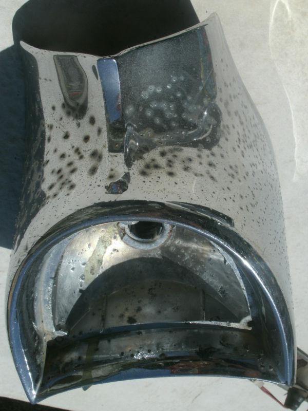 1957 57 Chevrolet Chevy Tail Light Housing Bezel Passenger Side RH Chrome OEM , US $14.99, image 4