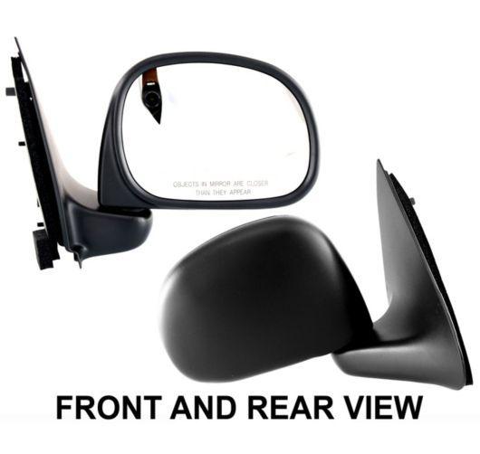 Sell NEW MANUAL BLACK PASSENGER SIDE VIEW MIRROR FORD F150 F250