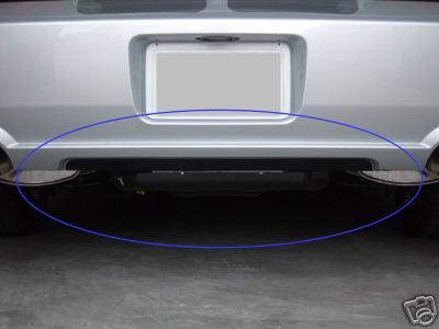2005-2009 mustang gt rear bumper lower insert decal