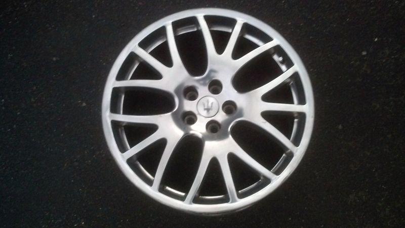 ~maserati gransport 19" rear oem ball polished factory stock wheel rim~