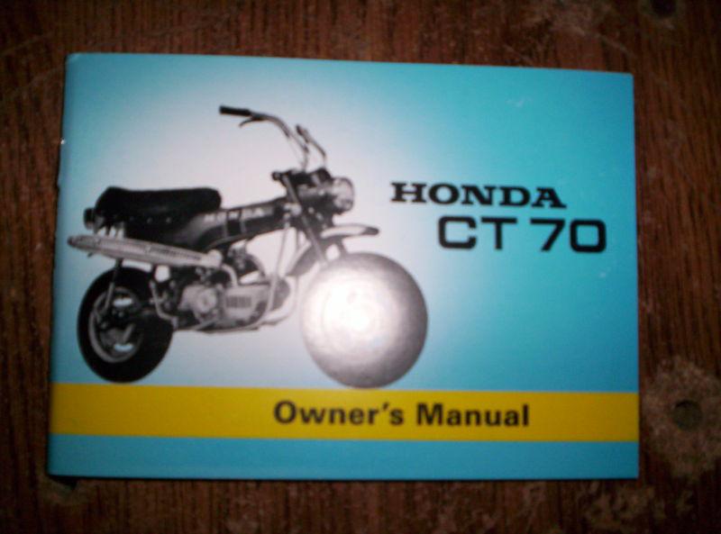 Honda ct70 owners manual 1969-1971 models