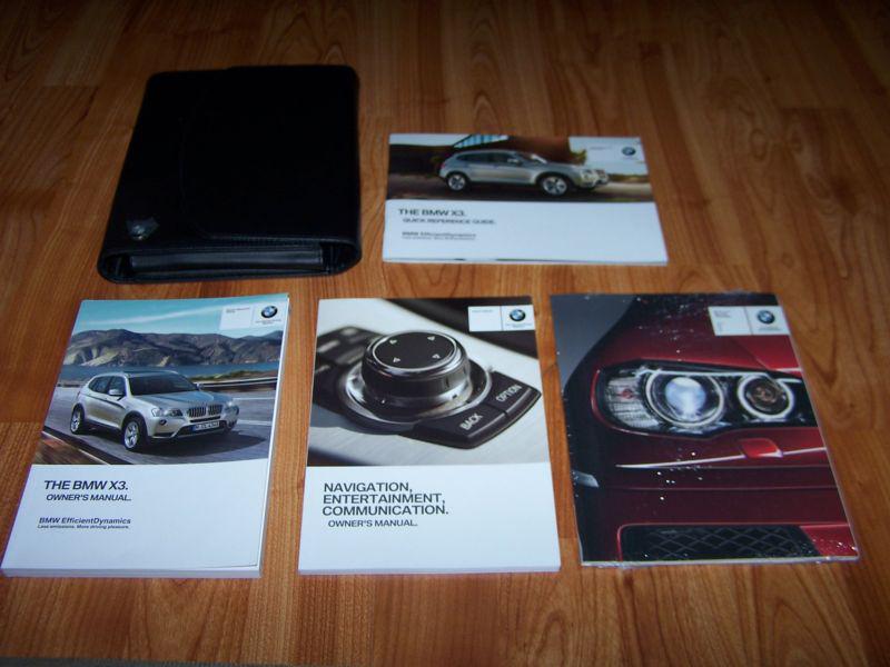 2013 bmw x3 x 3 owners manual set with navigation + case free shipping