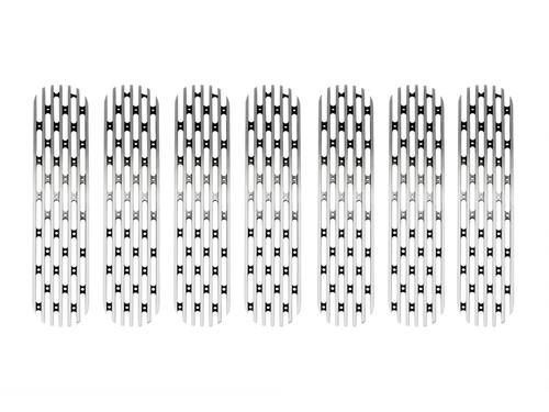 Drake off road jp-190008-polsh grille insert 07-11 wrangler