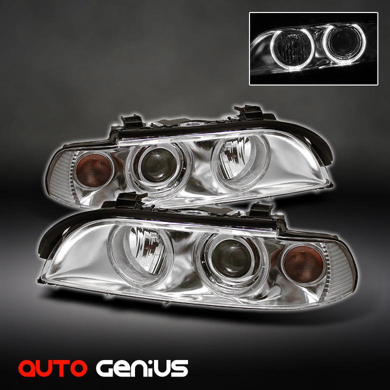 Sell 9703 BMW E39 5SERIES DUAL HALO CLEAN PROJECTOR HEADLIGHTS w
