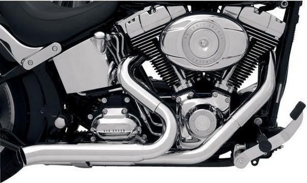 Bassani pro street heat shield chrome harley-davidson fxst 1986-2009