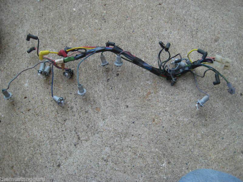 1967  ford mustang  dash cluster wiring harness uncut great shape