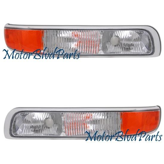 99-02 silverado bumper/signal/parking lights right+left