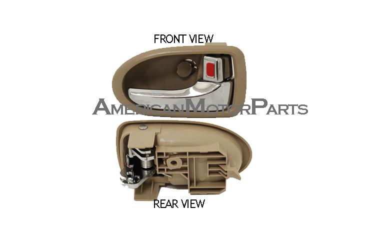 Depo right inside frnt beige door handle 00-03 mazda mpv lc6258330d80