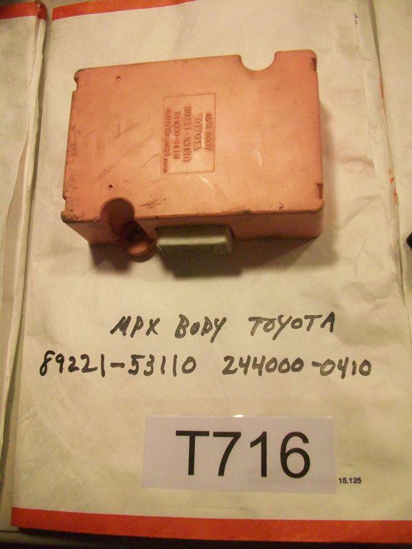 Sell LEXUS IS300 MULTIPLEX BODY COMPUTER CONTROL MODULE Pt 8922153110