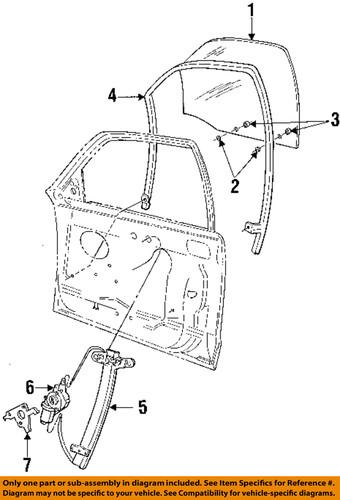 Ford oem 6w7z-5423208-aa window regulator