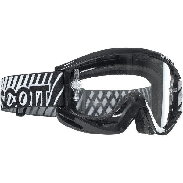 New scott recoil xi pro riding goggles black/white 217789-0001041 - retail $40