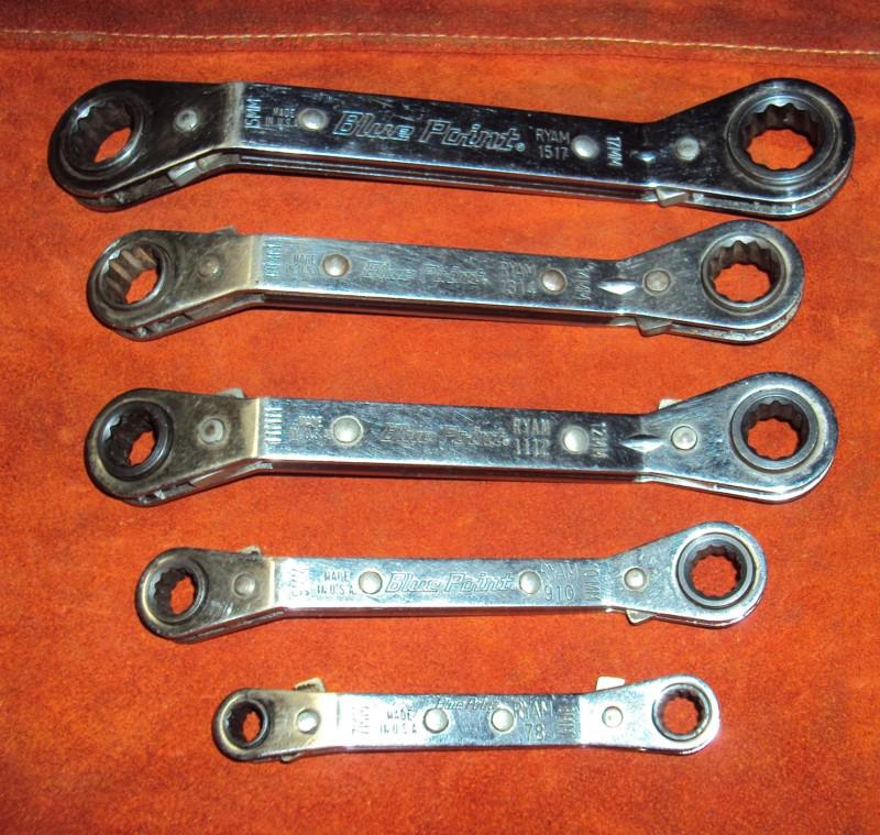 Blue point tools metric offset ratcheting box wrenches - excellent
