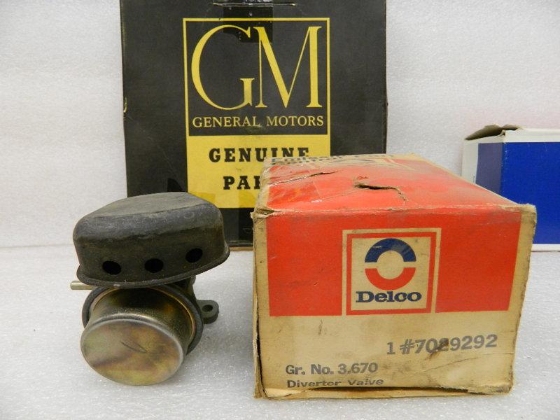 Nos gm delco original diverter valve metal 1969 chevrolet truck smog system