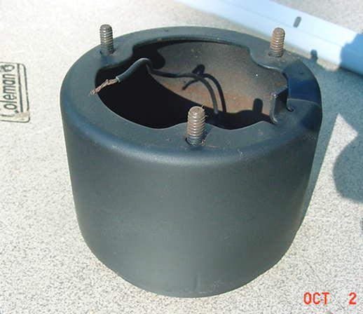 Mopar rimblow / tuff wheel steering column adaptor- a/b-body charger dart demon 