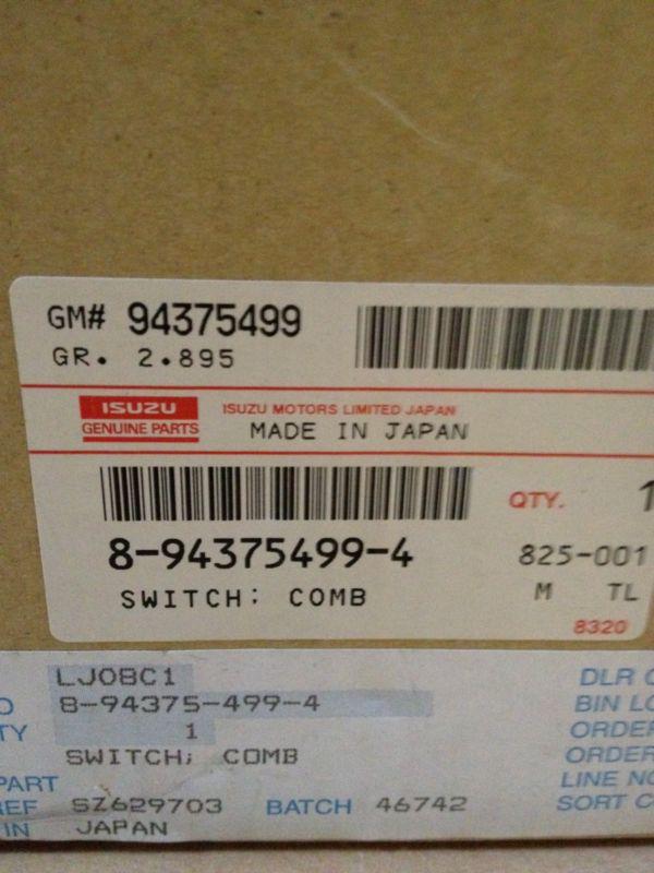 Isuzu trooper 1992-1995 combination switch genuine 8943754994
