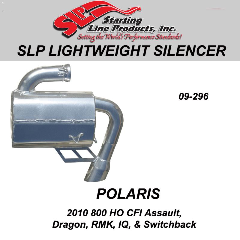 Polaris 2010  800 ho cfi assault, dragon, rmk slp lightweight silencer 09-296
