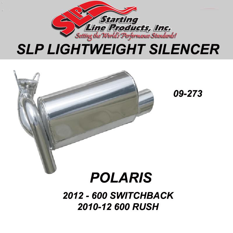 Polaris 2012 600 switchback 2010-12  & 600 rush slp lightweight silencer 09-273