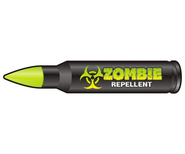 .223 zombie decal 5"x1" bullet 223 ammo can firearm ar vinyl sticker (lh) zu1
