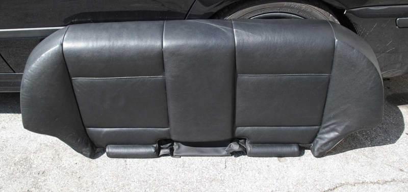Bmw e46 3-series sedan 4dr rear seat bottom black leather 1999-2006 used oem