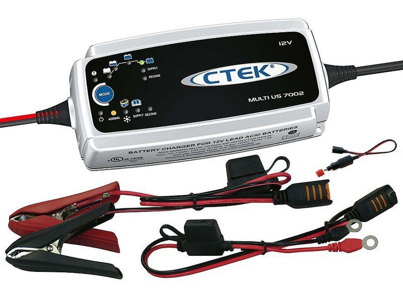 Ctek 7002 battery charger w/comfort grips 4 tender fingers! harley bmw corvette