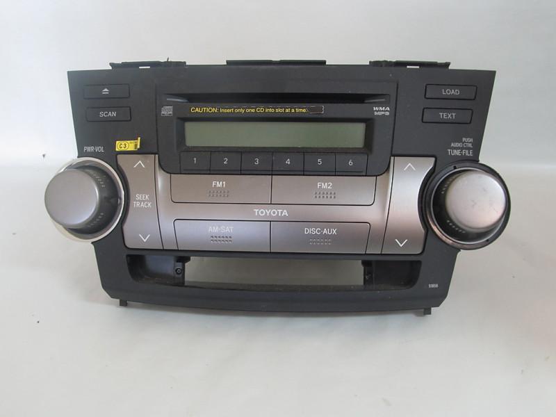 2008 2009 2010 toyota highlander 6 disc cd mp3 51858