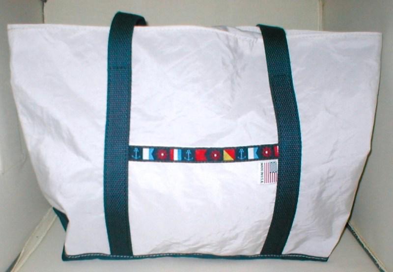 Sail cloth tote bag with code flags $24.95  made in usa