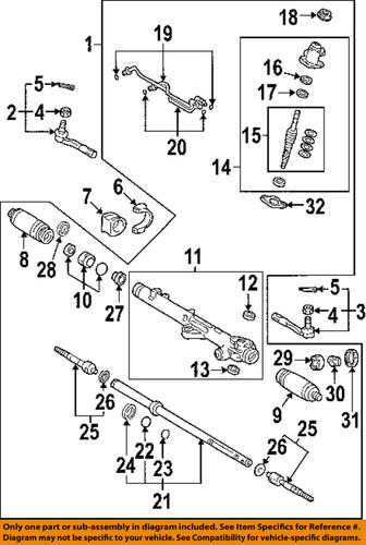 Toyota oem 4551734020 rack & pinion mount bushing