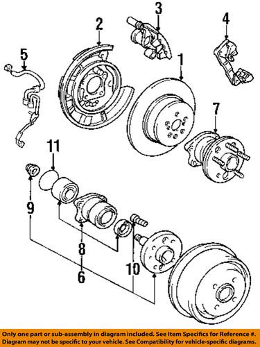 Toyota oem 8954533020 rear abs wheel sensor/abs wheel speed sensor