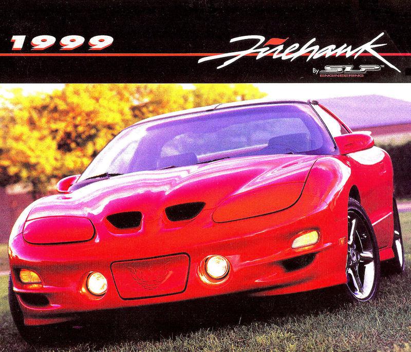 Sell 1999 PONTIAC TRANS AM FIREHAWK BROCHURE by SLP ENGINEERING TRANS