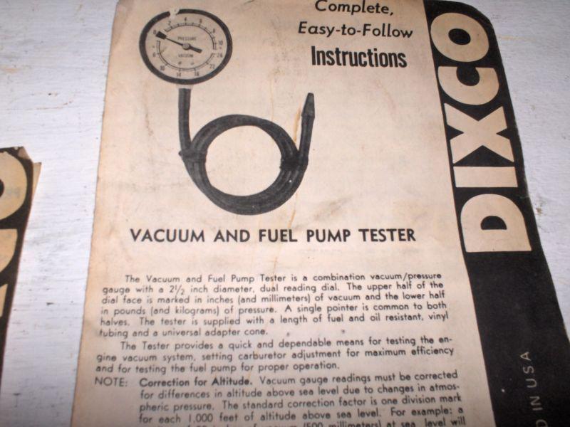 CAR,DIXCO,compression tester,vacuum fuel pump tester,Wood dovetailed box letters, US $26.95, image 5